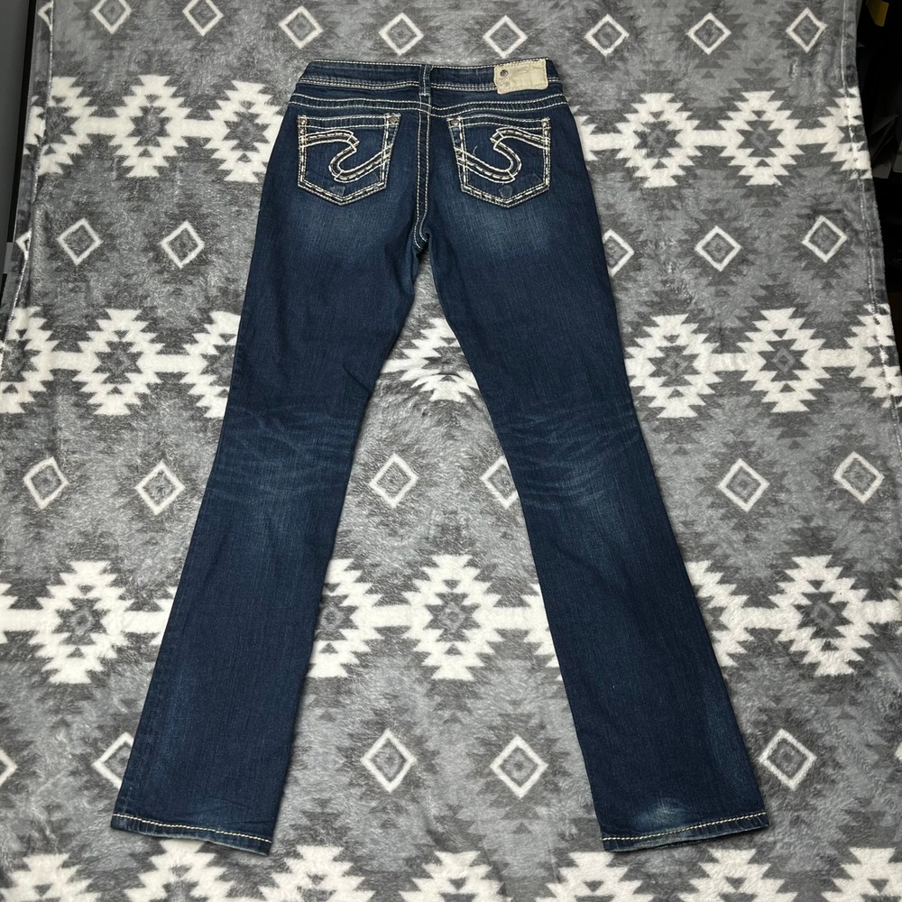 Silver Jeans Co Aiko Baby Boot Dark Wash Indigo Denim Pants W29 L33